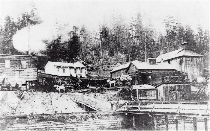 1870s photo of the Bay View Brewery 1870s photo of the Bay View Brewery - image