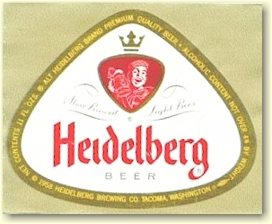 Heidelberg Beer label, c.1958 - image