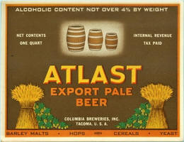 Columbia's Atlast Beer label