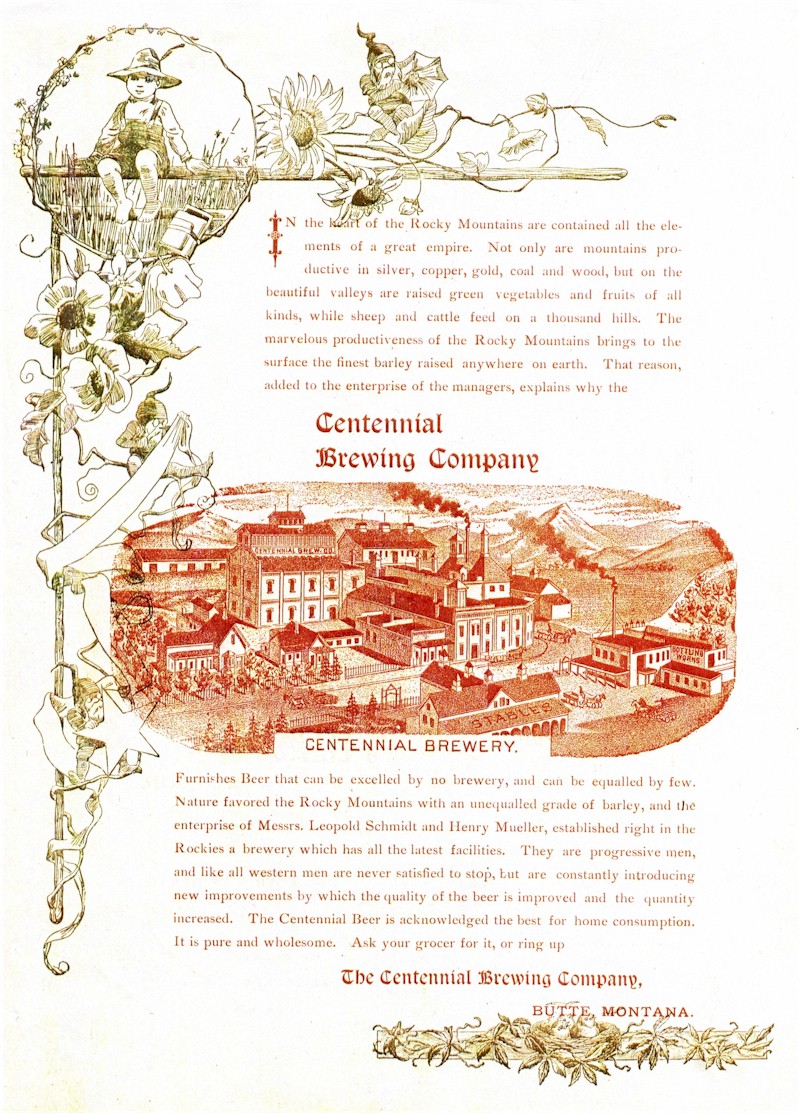 Centennial Brewing Co. ad - image