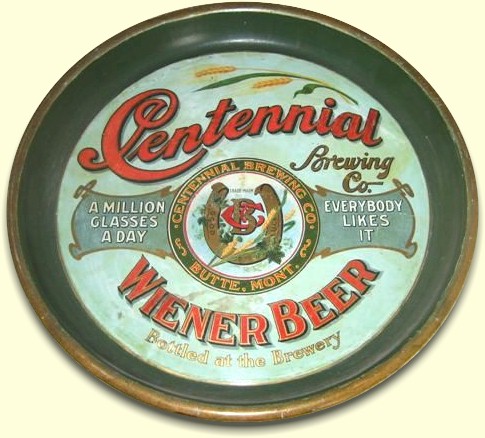 Centennial Wiener Beer tray
