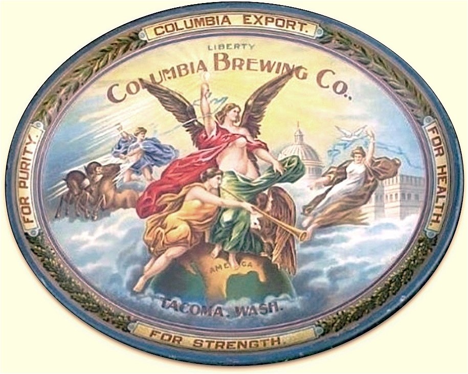 Columbia Brg. Co. oval tray c.1901
