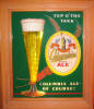 Columbia Ale" Bubbler" sign -  image
