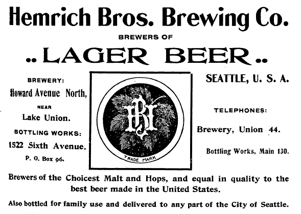 Hemrich Bros. Brewing Co. - 1901 ad - image