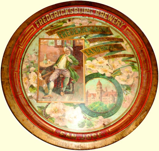 Fredericksburg Bottling Co. Lang Bros. tray SF
