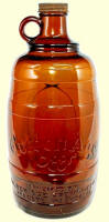 Golden Age figural half-gallon jug