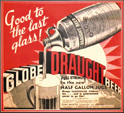 Globe Draught Beer ad - image
