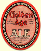 Golden Age Ale oval label 4.5 %