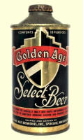 Golden Age Select in a cone-top can, Nov 1936
