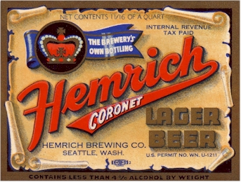 Hemrich Coronet label - image