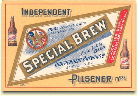 Independent Special Brew beer label Independent Special Brew beer label - image