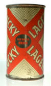 Lucky Lager FT beer can - image
