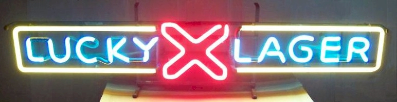 Lucky Lager neon sign - image