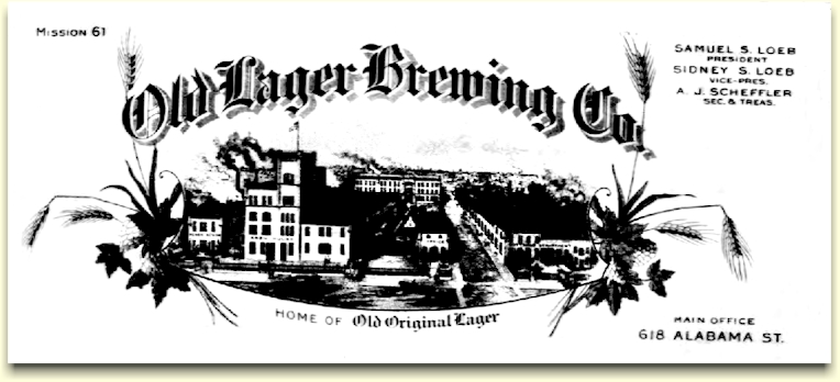 Old Lager Brewing Co. letterhead c.1920 Old Lager Brewing Co. letterhead c.1920 - image