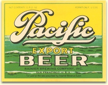 Pacific Export Beer label, c.1933 - image
