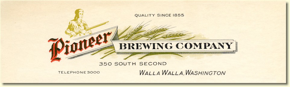 Pioneer Brewing Co. letterhead, c.1947 - image