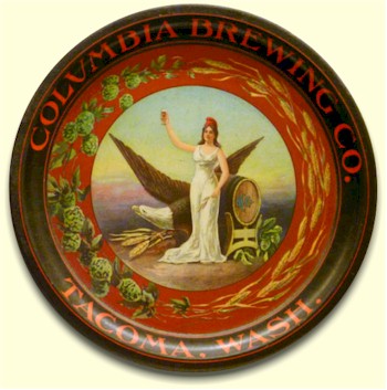 Columbia Brewing Co. beer tray