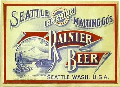 early Rainier Beer label - image