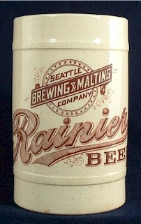 Rainier Beer stein from San Francisco c.1916 - image