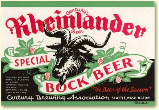Rheinlander Bock label