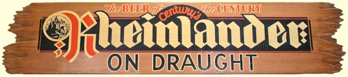Rheinlander Draught beer sign, c.1934 - image