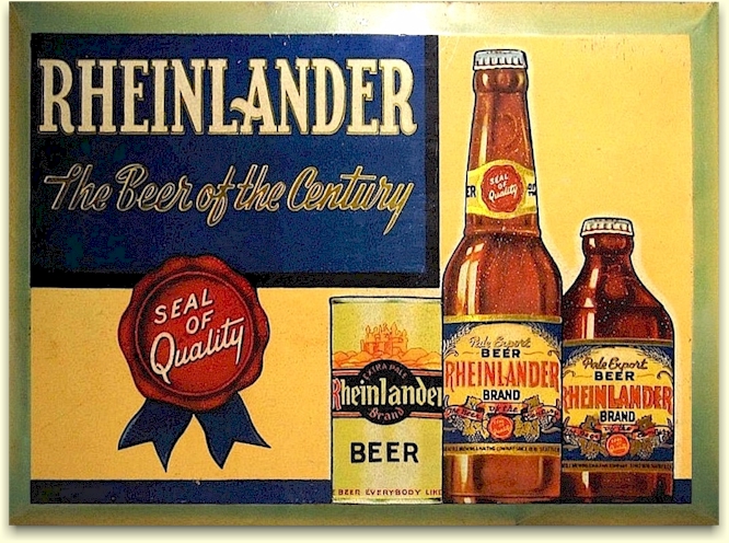 Rheinlander beer sign c.1940