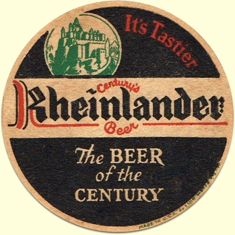 Rheinlander beer coaster