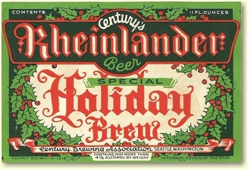 Rheinlander Holiday Brew label