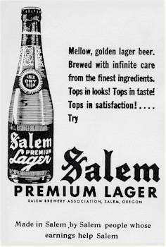1940 ad for Salem Premium Lager - image