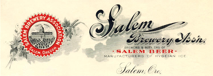 Salem Brewery Ass'n. letterhead - image