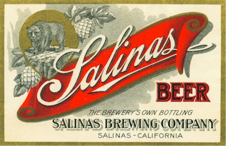 Salinas Beer label, c.1900 - image