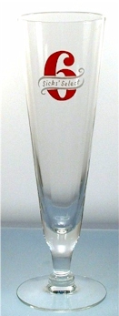 Sick's Select paneled beer glass, c.1948