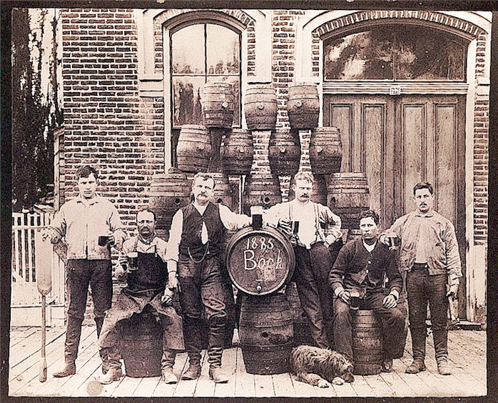 Stahl's City Brewery woodcut c.1885