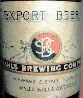 Schwartz & Stahl Export Beer label