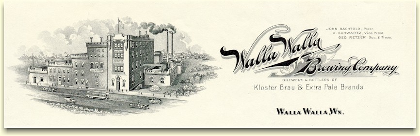 Walla Walla Brewing Co. letterhead, c.1911