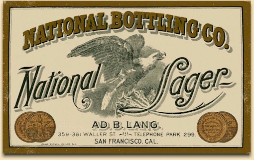 National Bottling Co. Label AB Lang