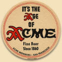 Acme Beer coaster c.1940