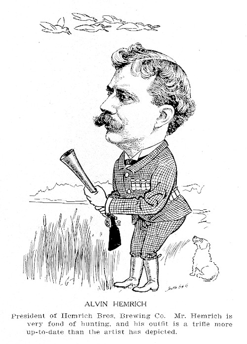 Cartoon of Alvin Hemrich, 1906