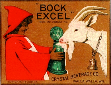 Bock Excel beer label, c.1920 - image