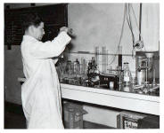 Brewmaster Kunney in Salem Brewery lab - photo