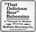 Buffalo BC's Bohemian Beer ad ca. 1910