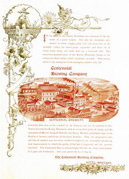 Centennial Brg. Co. ad, c.1890 -  image