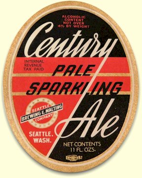 Century Pale Sparkling Ale label