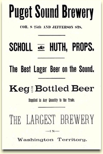 Puget Sound Brewery ad 1889