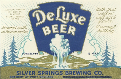 DeLuxe Beer label - image