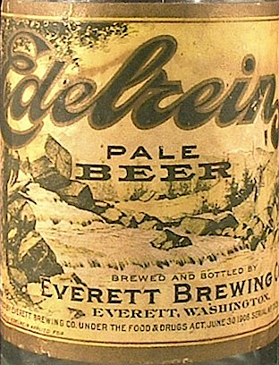 Edelrein Pale Beer Label on bottle