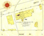 1914 Sanborn map of the Everett Brewing Co.