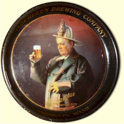 Aberdeen Brg. Co's. Golden Age Beer tray, c.1912 - image