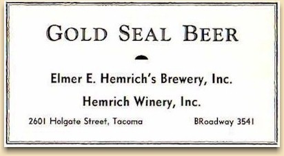 Gold Seal Beer tag