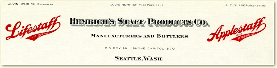 Hemrich's Staff Products letterhead, c.1917 - image 